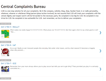 Tablet Screenshot of centralcomplaintsbureau.blogspot.com