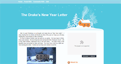 Desktop Screenshot of drakechristmasletter.blogspot.com