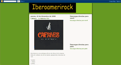 Desktop Screenshot of iberoamerirock.blogspot.com