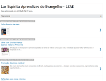 Tablet Screenshot of laraprendizesdoevangelho.blogspot.com