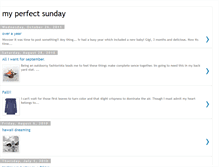 Tablet Screenshot of myperfectsunday.blogspot.com