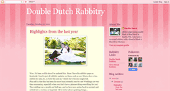 Desktop Screenshot of doubledutchrabbitry.blogspot.com