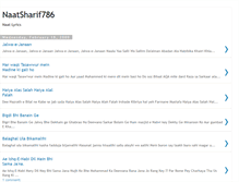 Tablet Screenshot of naatsharif786.blogspot.com