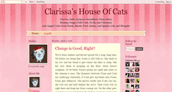 Desktop Screenshot of clarissashouseofcats.blogspot.com