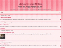 Tablet Screenshot of clarissashouseofcats.blogspot.com