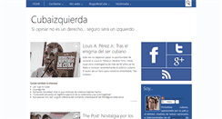 Desktop Screenshot of cubaizquierda.blogspot.com