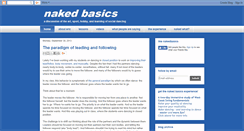 Desktop Screenshot of nakedbasics.blogspot.com