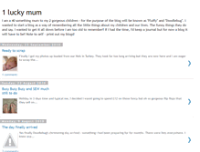 Tablet Screenshot of 1luckymum.blogspot.com