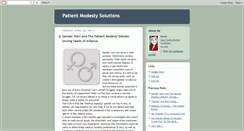 Desktop Screenshot of patientmodestysolutions.blogspot.com