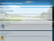 Tablet Screenshot of patientmodestysolutions.blogspot.com