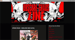 Desktop Screenshot of obscurechaos.blogspot.com