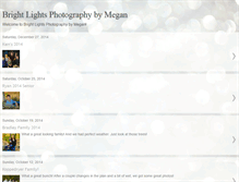 Tablet Screenshot of brightlightsphotographybymegan.blogspot.com