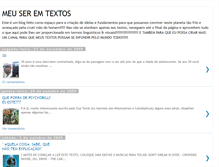 Tablet Screenshot of meuseremtextos.blogspot.com