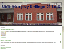 Tablet Screenshot of bibliotekaprzyketlinga.blogspot.com
