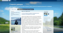 Desktop Screenshot of creandopaisajes.blogspot.com