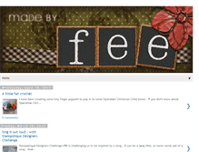 Tablet Screenshot of madebyfee.blogspot.com