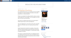 Desktop Screenshot of healthblogarithm.blogspot.com