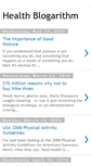 Mobile Screenshot of healthblogarithm.blogspot.com