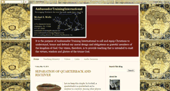 Desktop Screenshot of ambassadortraining.blogspot.com