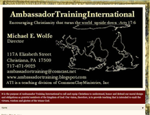 Tablet Screenshot of ambassadortraining.blogspot.com