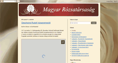 Desktop Screenshot of magyarrozsatarsasag.blogspot.com