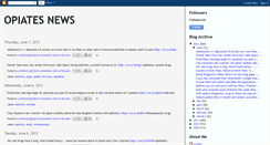 Desktop Screenshot of opiates-news.blogspot.com