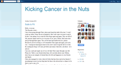 Desktop Screenshot of kickingcancerinthenuts.blogspot.com