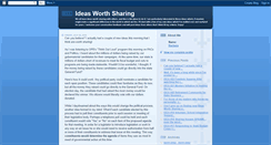 Desktop Screenshot of ideasworthsharing.blogspot.com