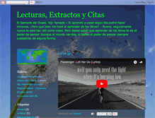 Tablet Screenshot of lecturasextractosycitas.blogspot.com