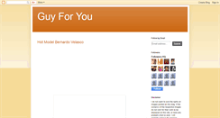 Desktop Screenshot of guyforyou.blogspot.com