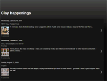 Tablet Screenshot of clayhappenings.blogspot.com