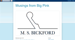 Desktop Screenshot of musingsfrombigpink.blogspot.com