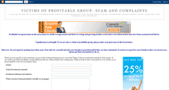 Desktop Screenshot of profitable-group-victims.blogspot.com