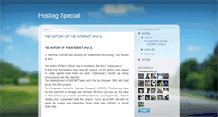 Desktop Screenshot of hosting-special.blogspot.com