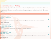 Tablet Screenshot of focusonromancewriting.blogspot.com