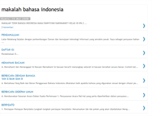 Tablet Screenshot of makalahbahasaindonesia.blogspot.com