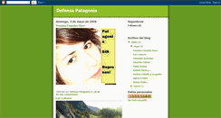 Desktop Screenshot of defensapatagonia.blogspot.com