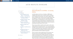 Desktop Screenshot of acidrefluxtreatment.blogspot.com