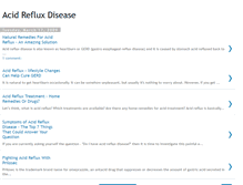 Tablet Screenshot of acidrefluxtreatment.blogspot.com