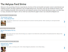 Tablet Screenshot of melyssa-ford-shrine.blogspot.com