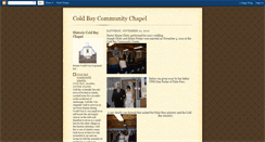 Desktop Screenshot of coldbaycommunitychapel.blogspot.com