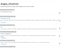 Tablet Screenshot of dragon-chronicles.blogspot.com