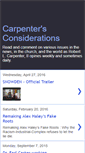 Mobile Screenshot of carpentersconsiderations.blogspot.com