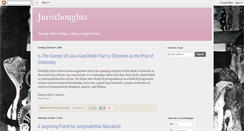 Desktop Screenshot of juristhoughts.blogspot.com