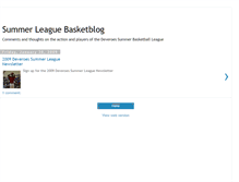 Tablet Screenshot of deveroessummerleague.blogspot.com
