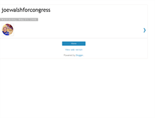 Tablet Screenshot of joewalshforcongress.blogspot.com