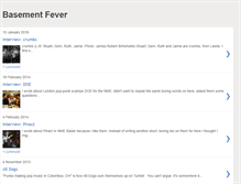 Tablet Screenshot of basementfever.blogspot.com