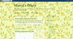 Desktop Screenshot of murylsdiary.blogspot.com