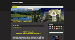 Desktop Screenshot of landdiary.blogspot.com