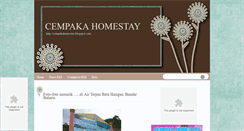 Desktop Screenshot of cempakahomestay.blogspot.com